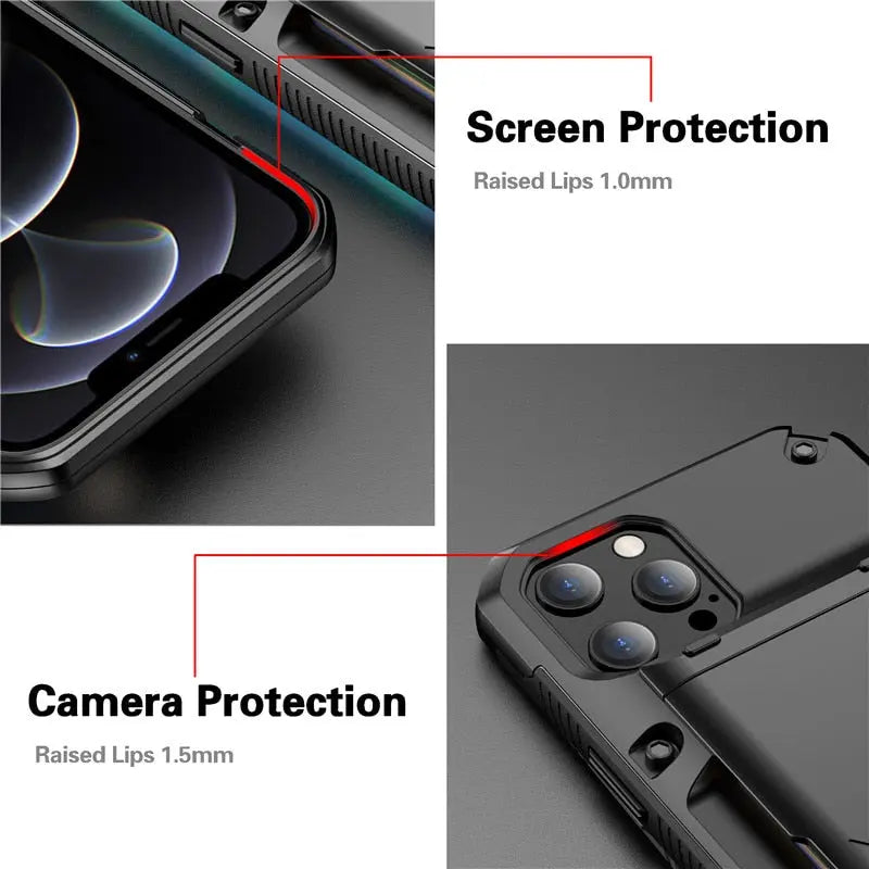 High Quality Armour with Card Slots Case for iPhone 11/12 Series Yesy All Goods