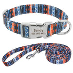 Fantastic Pattern Customized Pet Collar And Lead Set Yesy All Goods
