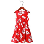 Girls Summer Sunshine Flower Pattern Sleeveless Dresses Yesy All Goods