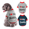 I Love Daddy & Mummy Cotton Dog Vest Yesy All Goods