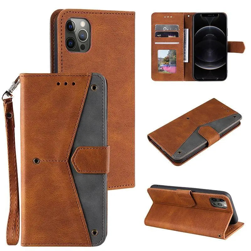 Luxy PU Leather Flip Wallet Card Holder Case for iPhone 12 Series Yesy All Goods