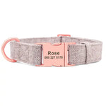 New Hemp Flowers Dog Personalised Collar And Lead Yesy All Goods