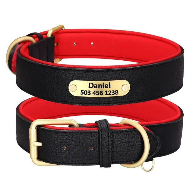 New Leather Colours Dog Personalised Collars Yesy All Goods