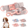 New Nice Hemp Flowers Dog Personalised Collar and Lead Set Yesy All Goods
