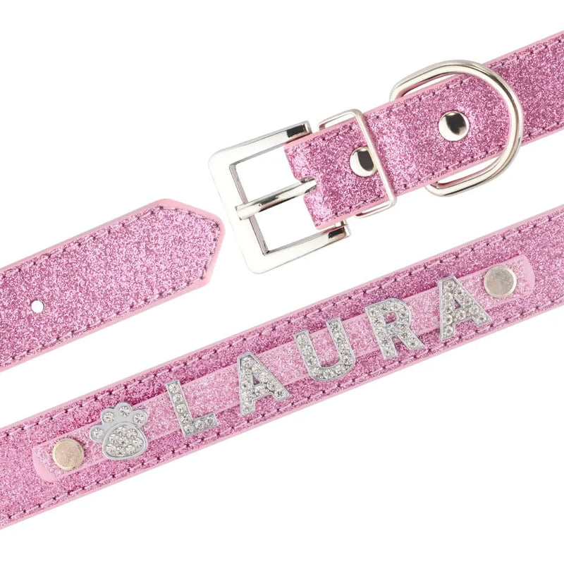 Ringstone Bling Leather Personalized Dog Collar Yesy All Goods