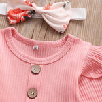 3pcs/Set Flower Clothes for Baby Girls 0-24M Yesy All Goods