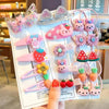 Set of Colourful Loverly Hair Clips & Rubber Bands for Girls Yesy All Goods