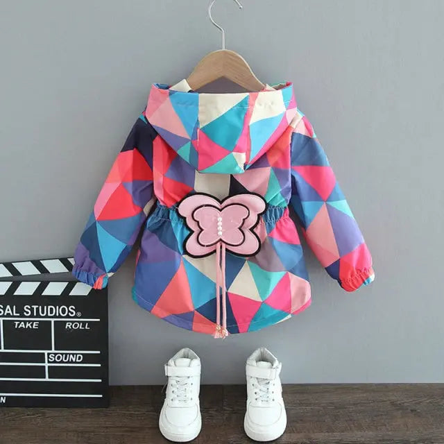 Unisex Beauty Colourful Wind Breaker with Back Butterfly Yesy All Goods