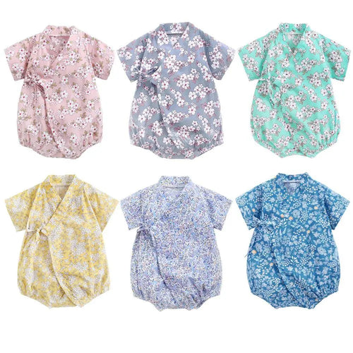 Unisex Colourful Flower Theme Rompers for Kids & Babies 0-3Years Yesy All Goods